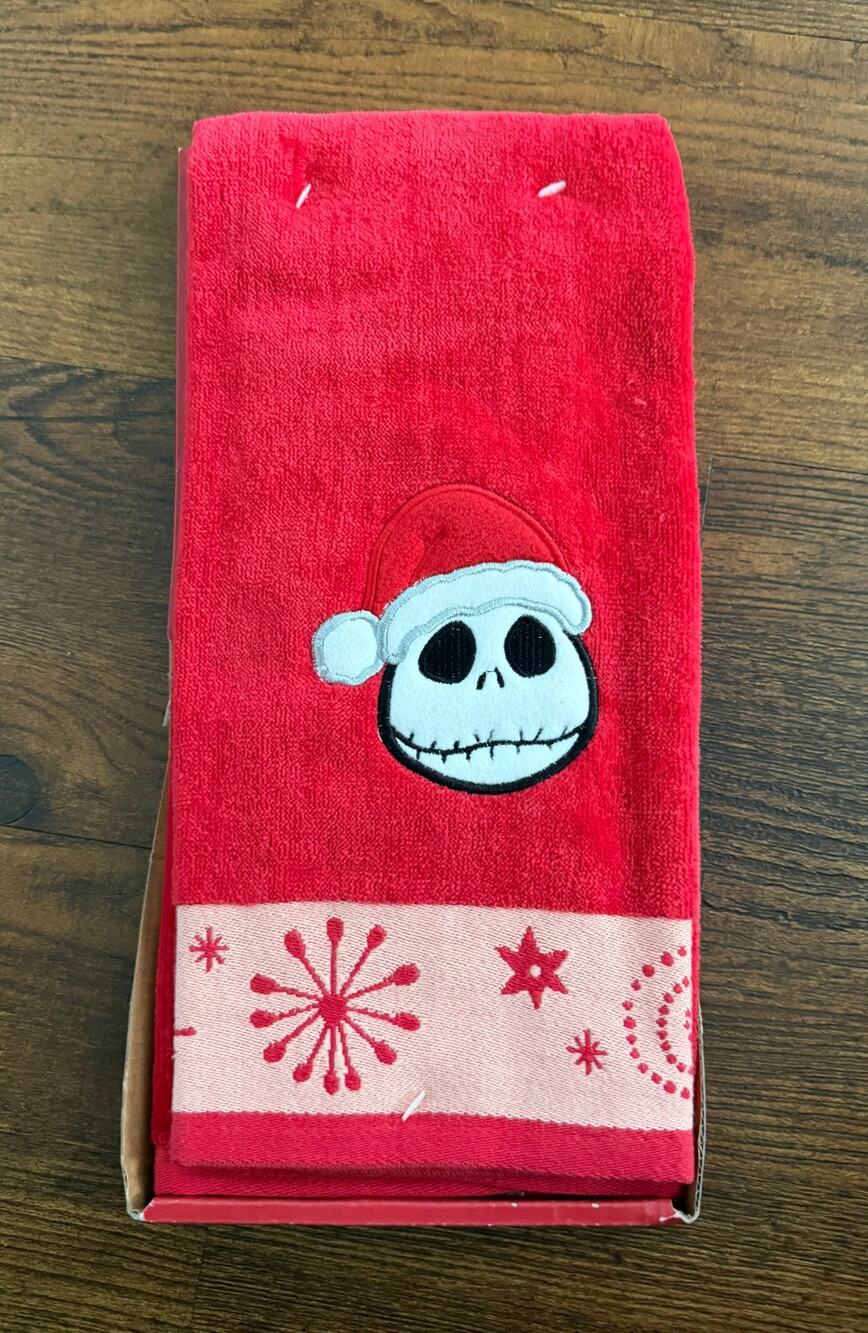 Disney Nightmare Before Christmas Santa Jack Hand towel NEW